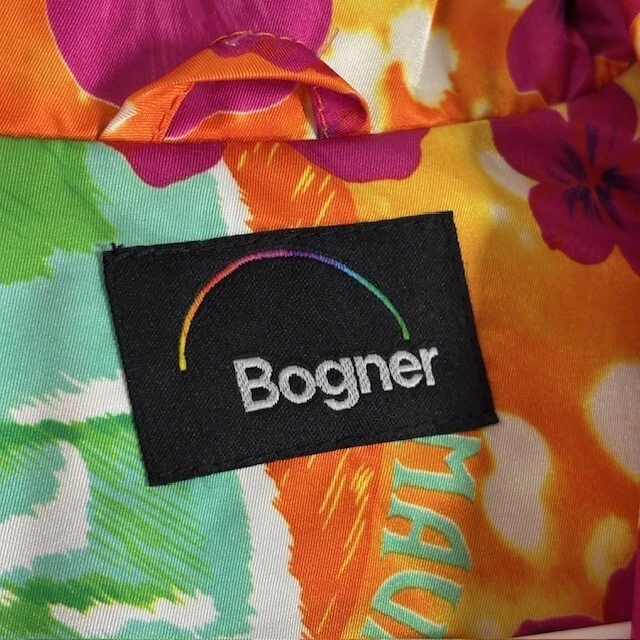 Chaqueta de esquí vintage Bogner para mujer mediana (ver medidas) colorido arte floral Foto 3 de 4