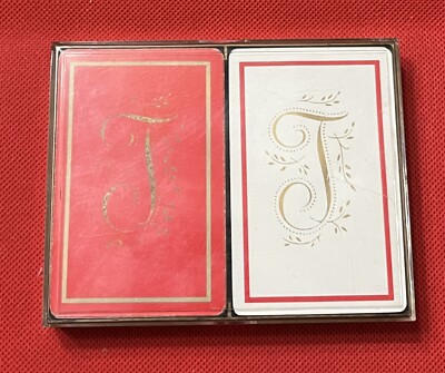 Vintage Signet Plastic Coated Gilt Edge “J” Playing Cards In Box - Made ...