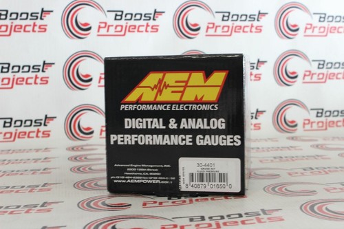 AEM 2 Digital Gauges Combo Set 52mm Oil / Fuel Pressure + Turbo Boost PSI Gauge - Picture 4 of 8
