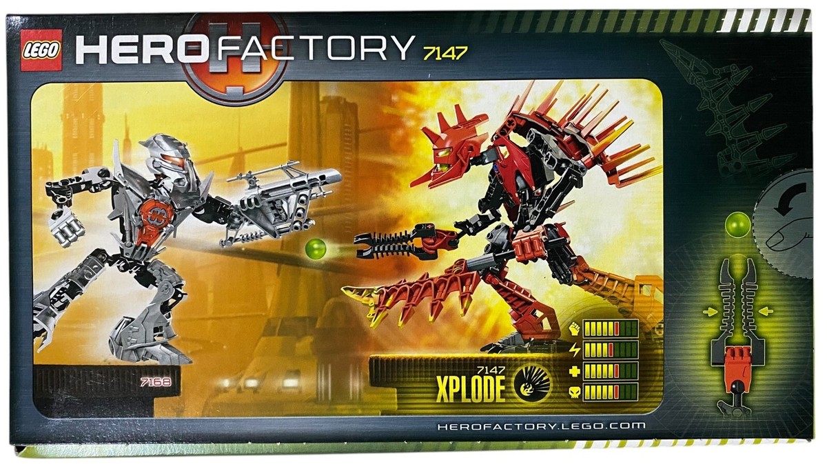 LEGO 7147 Hero Factory Xplode NEW Fire Villain Von Nebula Henchman