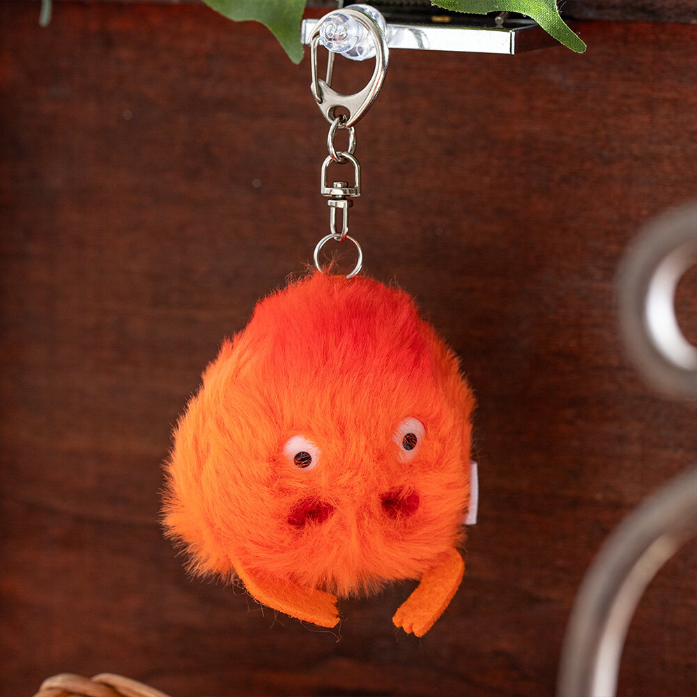 Castlecliff キツネモチーフ ヴィンテージ ヒンジバングル Howl's Moving Castle: Calcifer Fluffy Keychain & Kurukuru Color