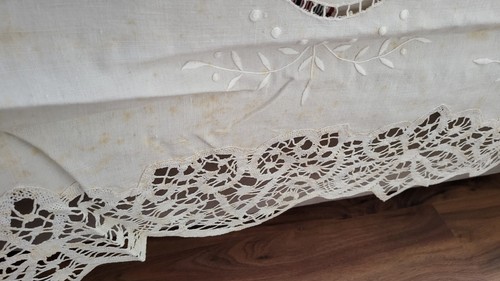 Modernist Hand Embroidered Thread Bedspread Bride - Picture 7 of 16