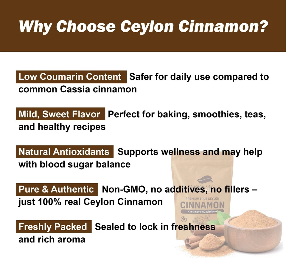 Organic Minerals - True Ceylon Cinnamon Powder 1kg - image 3 of 4