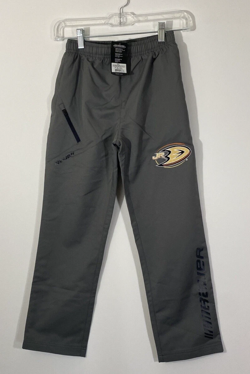 Bauer Team Apparel Hockey Jr. Lightweight Warmup Pants Size S Anaheim Ducks