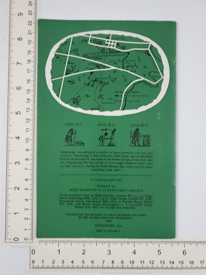 1970 Stonehenge Salisbury GB UK England Guide For Young People Vtg Booklet