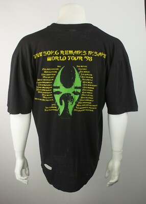 Vintage 1998 Soulfly Blue Grape Roadrunner Tour Band Graphic Tee