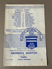 1971-72 Greenock Morton vs Glasgow Celtic - Scottish League Cup