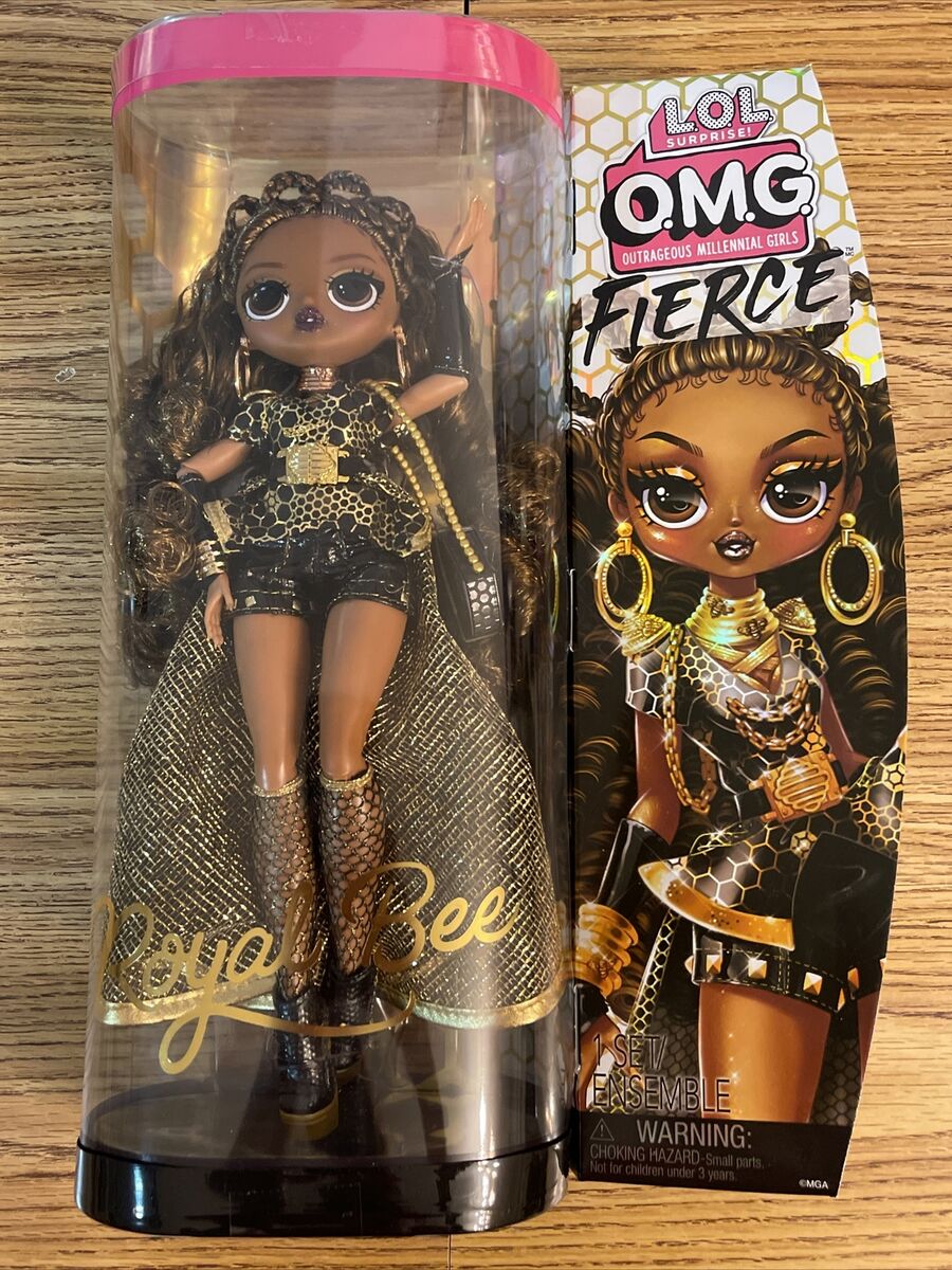 LOL Surprise OMG Fierce Royal Bee fashion doll with 15 Surprises