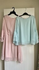 H&M Flowing Blue Top and Pink Dress 13-14yrs