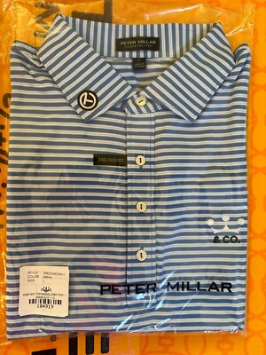 scotty cameron PETER MILLAR ストライプポロシャツ M Scotty Cameron Circle T Peter Millar Crown Co Striped Polo Shirt