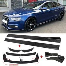 For Audi S5 A5 S-Line Front Bumper Lip Splitter Diffuser Side Skirt + Rear Spats