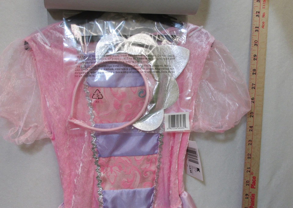 Bonito Vestido de Princesa Púrpura Niñas Disfraz de Halloween Talla Pequeña o Mediana Foto 3 de 4