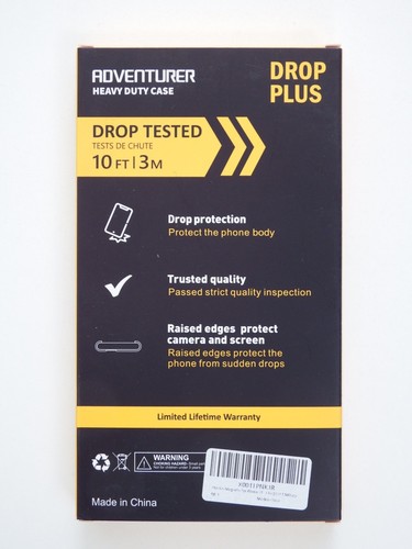 Adventurer Heavy Duty Sturdy Case for iPhone 15 Pro Drop Tested - Clear / Black - Zdjęcie 2 z 8