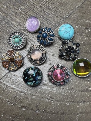 Lot 10 Snap Jewelry 18 20MM Gingersnaps Charm Ginger Snap Button