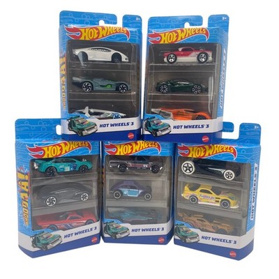 Hot Wheels 3 Pack K5904 Die Cast Autos 1:64 Mattel Fahrzeugset Modellautos Neu