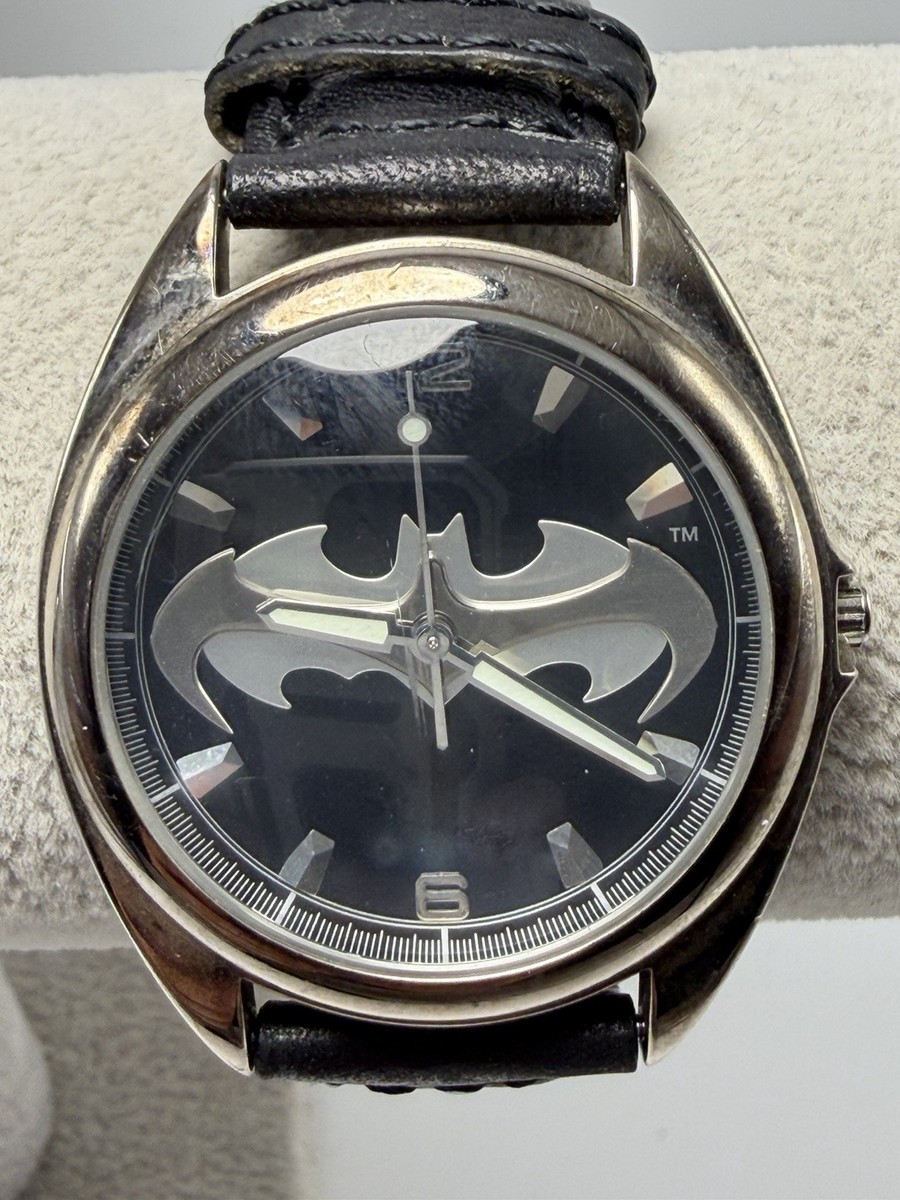 Fossil 1997 Batman & Robin Watch LI-1601 New Battery 36MM 8