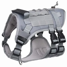 Tactical Dog Harness for Medium Large Dogs No Pull, Military Dog Harness with...