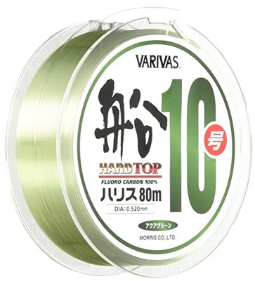 VARIVAS Hard Top Boat Line Fluorocarbon 80m 10 Aqua GreenNEW