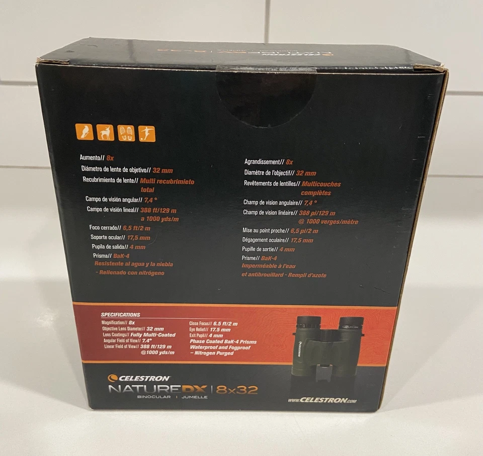 Celestron Nature DX 8x32 Binoculars 8x Magnification New Sealed NIB - Image 2 of 4