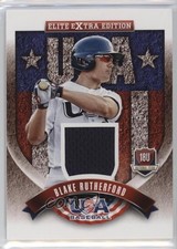 2015 Elite Extra Edition USA Baseball 18U Game Jerseys Blake Rutherford #3 un2
