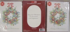 NEW 42 CHRISTMAS CARDS  W/ ENVELOPES 5" W x 7" T Merry Christmas
