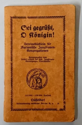 Vereinsbüchlein für Marianische Jungfrauen-Kongregationen Andachtsbuch 30er Ja. - Bild 1 von 4