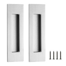 2 Pack Brushed Nickel Sliding Closet Door Han...