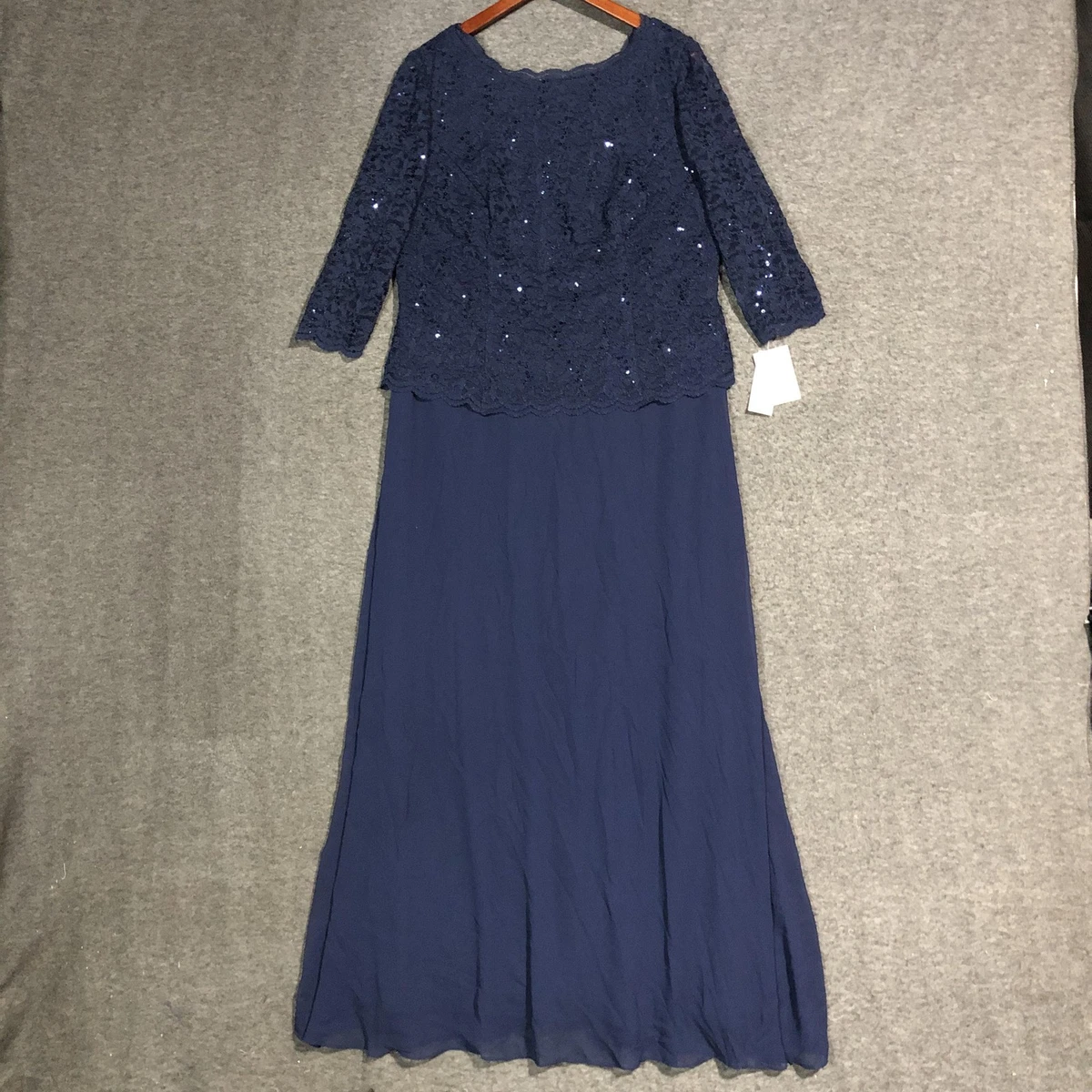 Alex Evenings 3/4 Sleeve Plus Size Maxi Dresses for Women for sale