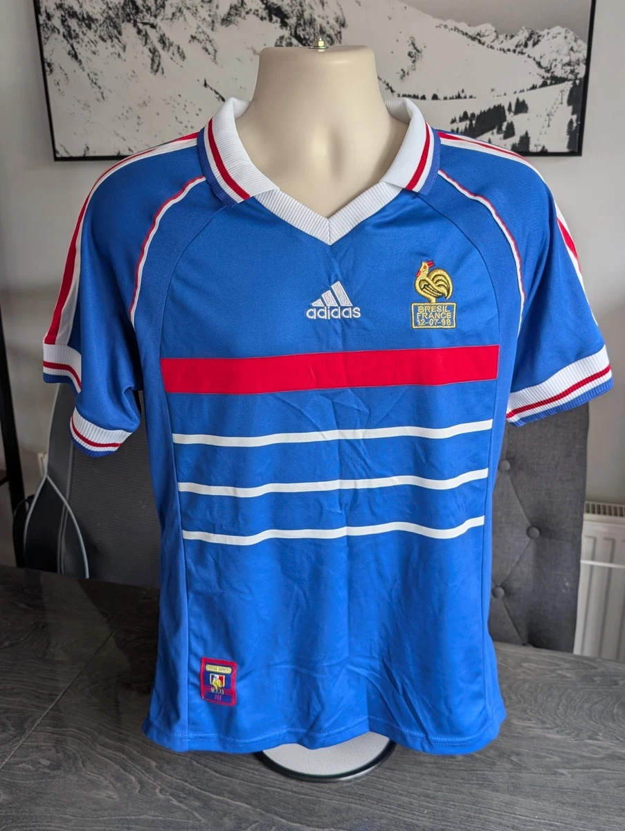 Adidas France 98 Coupe De Monde World Cup Polo Shirt - Large | Domno Vintage