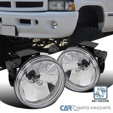 Fit 99-02 Dodge Ram Sport Package Clear Fog Driving Lights Bumper Lamp+881 Bulbs