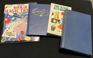 Set of 4-Learn Magic, Magic Handbook, Watch this One & Book of Magic Tricks