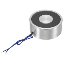 Round Solenoid Electromagnet DC 12V 1200N 44LB/120Kg