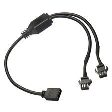 ARGB Splitter 5V 3Pin to SM 3Pin Female Extension Cable Adapter Connector 1 to 2
