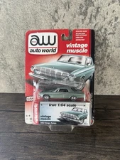 Auto World Vintage Muscle 1963 Dodge Polara, Green, 1:64, NIB