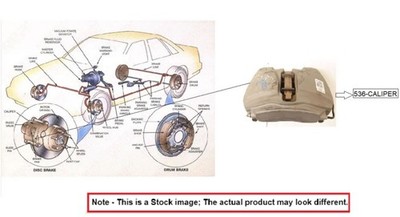 RIGHT REAR CALIPER OEM 15-16 VOLKSWAGEN GOLF 5QM615424