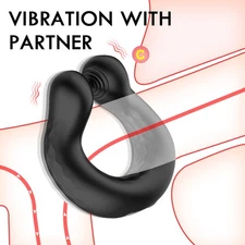 Adjustable Penis Cock Ring Vibrating Stay Harder Cocking Rings Sex Toys for Men