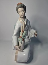 LARGE 2.3KG NAO by Lladro THE DECORATOR Geisha Figurine 1276 14" 35.5cm 11 Photo