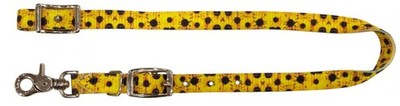Showman Sunflower Print Nylon Wither Strap