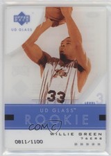 2003-04 UD Glass Rookie 811/1100 Willie Green #63 1s8