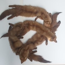 Four Mink Scarf Real Fur 80 in vintage
