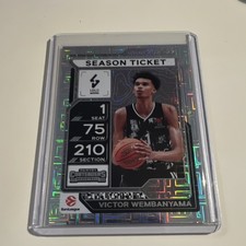 Panini Victor Wembanyama LDLC ASVEL Season Ticket #93 Contenders EuroLeague