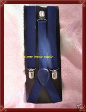 " buy 1 get 1 free "navy blue lady girl suspenders clip on Y adjustable