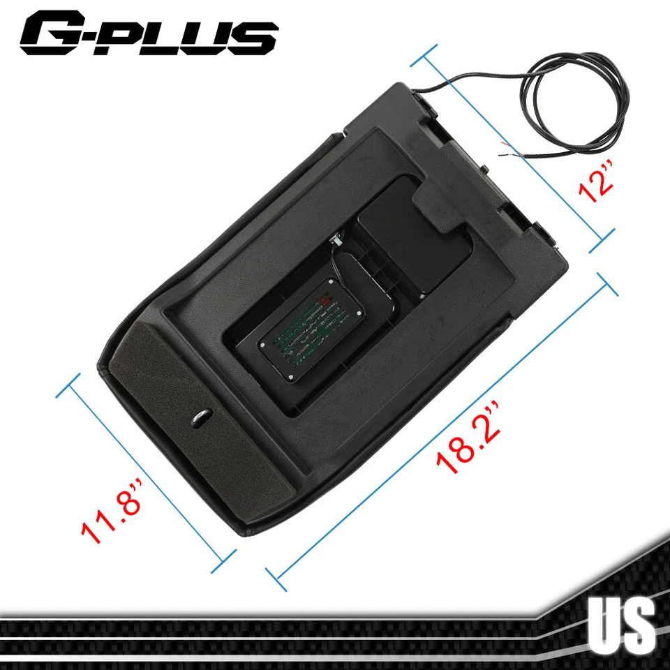 Wireless Charger Center Console Lid Gray Fit For 01-07 Silverado GMC Chevrolet - Imagem 2 de 4