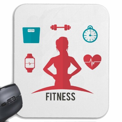 MAUSPAD MOUSEPAD FITNESS BODYBUILDING GYM KRAFTTRAINING FITNESSSTUDIO MUSKEL