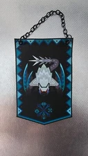 Monster Hunter Lucent Nargacuga Custom Made Mini Cloth Banner