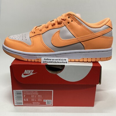 Nike Dunk Low Peach Cream Women's Size 7 (5.5Y/UK4.5/EUR38