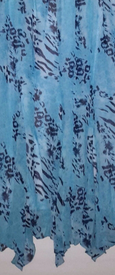 Falda Ashley Stewart Estampado Animal Hanky Forrada Luna Turquesa 18/20 Foto 3 de 3