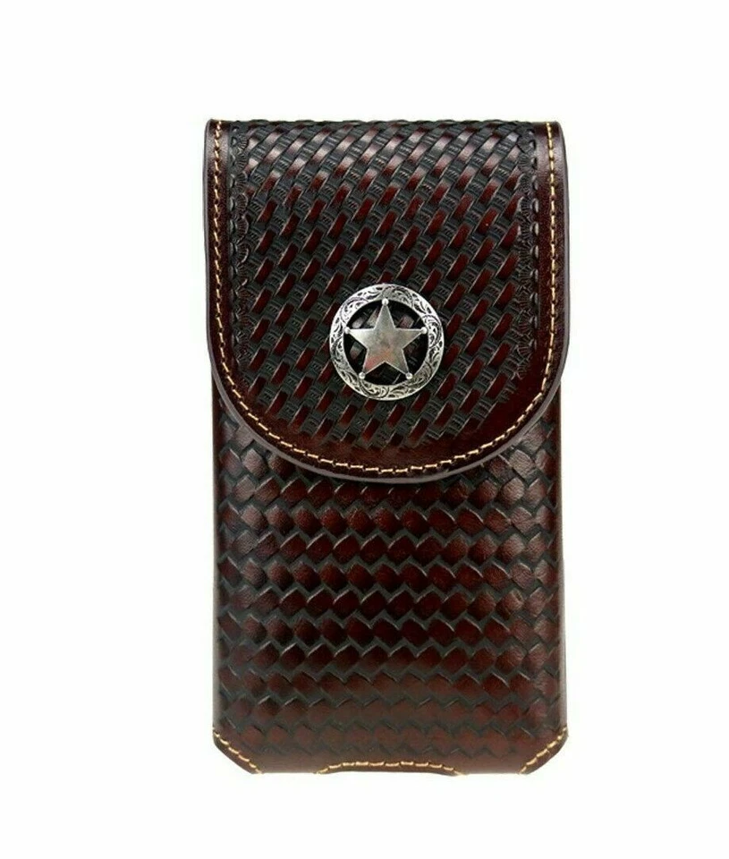 7" EXTRA LARGE WESTERN POUCH BELT LOOP HOLSTER CELL PHONE CASE UNIVERSAL#EH12701 - Image 2 of 4