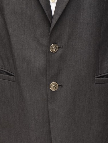 Men's VERSUS GIANNI VERSACE Grey Wool 2Btn Blazer IT 52R / UK,US 42R VTG - Picture 3 of 14