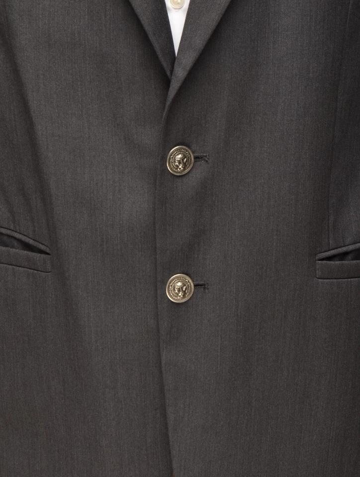 Men's VERSUS GIANNI VERSACE Grey Wool 2Btn Blazer IT 52R / UK,US 42R VTG - Image 3 of 4